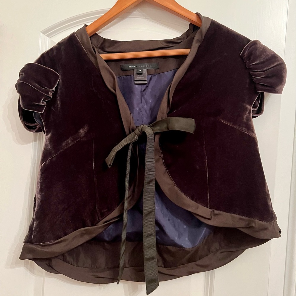 Marc Jacobs Velvet Bow Shawl